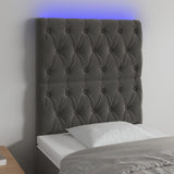 NNEVL LED Headboard Dark Grey 80 cm Velvet