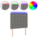 NNEVL LED Headboard Dark Grey 80 cm Fabric