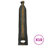 NNEVL Sandbags 10 pcs Dark Green 103x25 cm HDPE