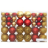 NNEVL Christmas Baubles 100 pcs Gold and Wine Red 3 / 4 / 6 cm