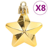 NNEVL 111 Piece Christmas Bauble Set Gold Polystyrene