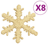 NNEVL 111 Piece Christmas Bauble Set Gold Polystyrene