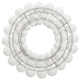 NNEVL Christmas Wreath White 45 cm Polystyrene