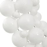 NNEVL Christmas Wreath White 45 cm Polystyrene