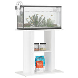 NNEVL Aquarium Stand White 60x30x60 cm Engineered Wood
