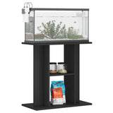 NNEVL Aquarium Stand Black 60x30x60 cm Engineered Wood