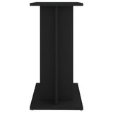 NNEVL Aquarium Stand Black 60x30x60 cm Engineered Wood