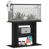 NNEVL Aquarium Stand Black 80x35x60 cm Engineered Wood