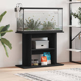 NNEVL Aquarium Stand Black 80x35x60 cm Engineered Wood