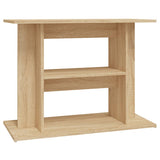 NNEVL Aquarium Stand Sonoma Oak 80x35x60 cm Engineered Wood
