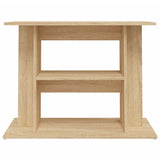NNEVL Aquarium Stand Sonoma Oak 80x35x60 cm Engineered Wood