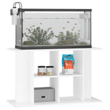 NNEVL Aquarium Stand White 100x40x60 cm Engineered Wood
