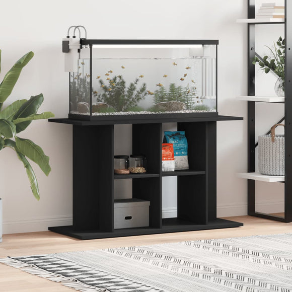 NNEVL Aquarium Stand Black 100x40x60 cm Engineered Wood