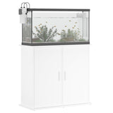 NNEVL Aquarium Stand White 81x36x73 cm Engineered Wood