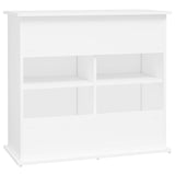 NNEVL Aquarium Stand White 81x36x73 cm Engineered Wood