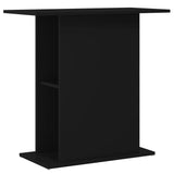 NNEVL Aquarium Stand Black 75x36x72.5 cm Engineered Wood