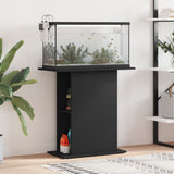 NNEVL Aquarium Stand Black 75x36x72.5 cm Engineered Wood