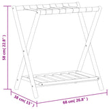 NNEVL Luggage Rack 68x38x58 cm Bamboo