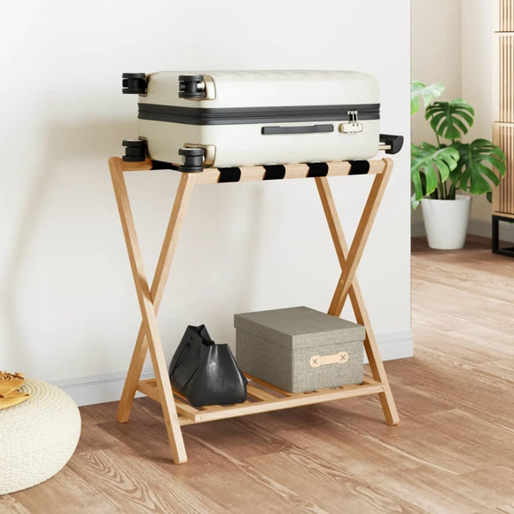 NNEVL Luggage Rack 68x38x58 cm Bamboo