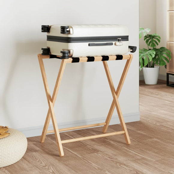 NNEVL Luggage Rack 68.5x38x58 cm Bamboo