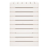 NNEVL Laundry Basket White 44x44x66 cm Solid Wood Pine