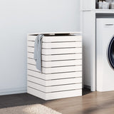NNEVL Laundry Basket White 44x44x66 cm Solid Wood Pine