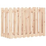 NNEVL Garden Raised Bed with Fence Design 100x50x70 cm Solid Wood Pine