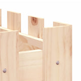 NNEVL Garden Raised Bed with Fence Design 100x50x70 cm Solid Wood Pine