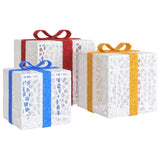 NNEVL Lighted Christmas Boxes 3 pcs 64 LEDs Warm White