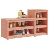 NNEVL Outdoor Kitchen Cabinets 2 pcs Solid Wood Douglas