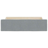 NNEVL Bed Drawers 2 pcs Light Grey Engineered Wood and Fabric