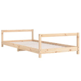 NNEVL Kids Bed Frame 90x190 cm Solid Wood Pine