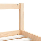 NNEVL Kids Bed Frame 90x190 cm Solid Wood Pine