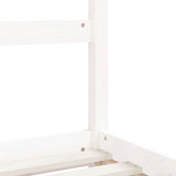 NNEVL Kids Bed Frame White 92x187 cm Single Solid Wood Pine