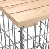 NNEVL Garden Bench Gabion Design 122x71x65.5 cm Solid Wood Pine