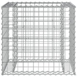 NNEVL Garden Bench with Gabion Basket Impregnated Wood Pine