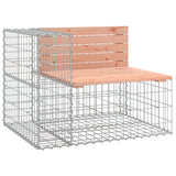 NNEVL Garden Bench Gabion Design 287x71x65.5 cm Solid Wood Douglas