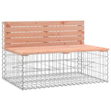 NNEVL Garden Bench Gabion Design 287x71x65.5 cm Solid Wood Douglas
