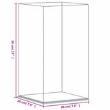 NNEVL Display Box Transparent 20x20x38 cm Acrylic