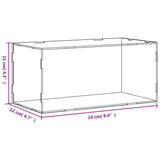 NNEVL Display Box Transparent 24x12x11 cm Acrylic
