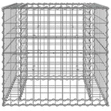 NNEVL Gabion Basket Silver 70x70x65 cm Galvanised Iron