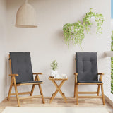 NNEVL Reclining Garden Chairs with Cushions 2 pcs Solid Wood Teak