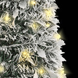 NNEVL Artificial Christmas Tree Pop-up Flocked Snow 150 LEDs 180 cm