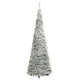 NNEVL Artificial Christmas Tree Pop-up Flocked Snow 150 LEDs 180 cm