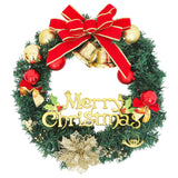NNEVL Christmas Wreath with 15 LEDs Green 30 cm