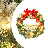 NNEVL Christmas Wreath with 20 LEDs Green 45 cm