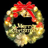 NNEVL Christmas Wreath with 20 LEDs Green 45 cm