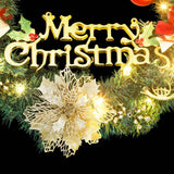 NNEVL Christmas Wreath with 20 LEDs Green 45 cm