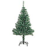 NNEVL Artificial Christmas Tree with Flocked Snow Green 150 cm