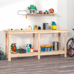 NNEVL Work Bench 180x50x80 cm Solid Wood Pine